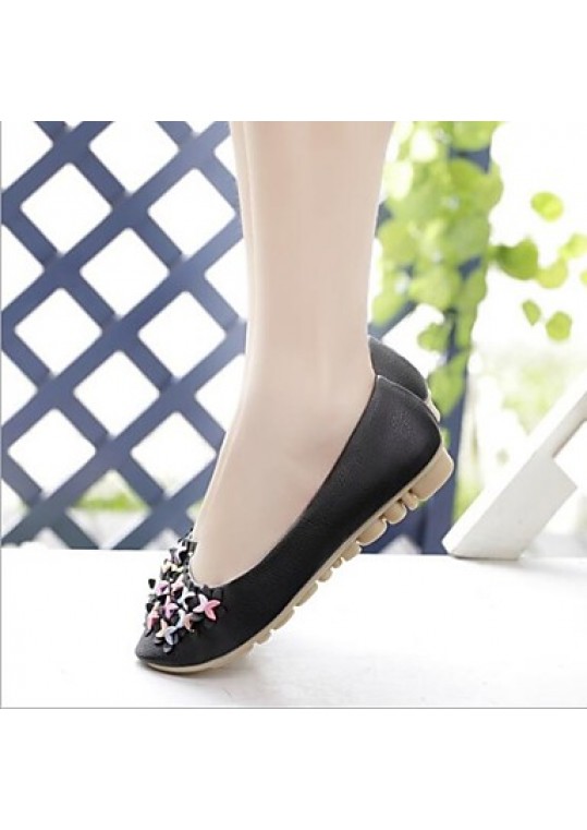 Women's Shoes Patent Leather Flat Heel Round Toe Flats Casual More Colors available