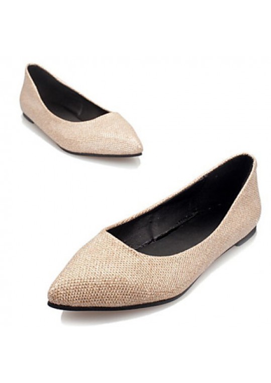 Women's Shoes Flat Heel Pointed Toe Flats Casual Silver/Gold