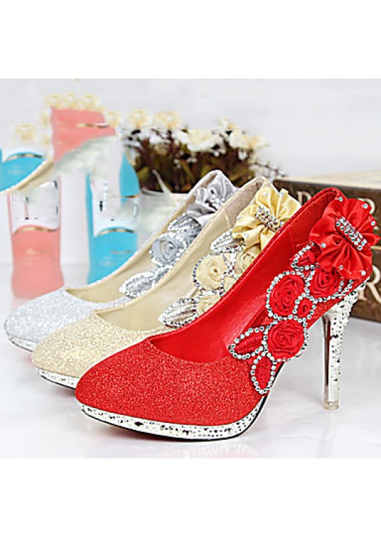 Women's Shoes Synthetic Stiletto Heel Round Toe Pumps DressMore Colors available