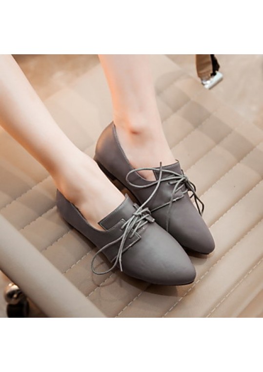 Women's Shoes Other Animal Skin Flat Heel Fashion Boots / Comfort / Pointed Toe Flats / Slip-on Outdoor / Office &