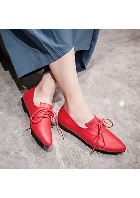 Women's Shoes Other Animal Skin Flat Heel Fashion Boots / Comfort / Pointed Toe Flats / Slip-on Outdoor / Office &