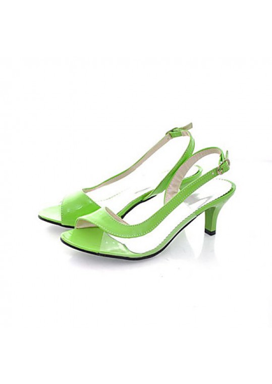 Women's ShoesStiletto Heel Heels/Open Toe Sandals Dress Black/Blue/Yellow/Green/Pink/White