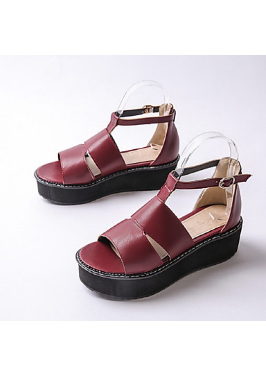 Women's ShoesPlatform Platform / / Creepers Sandals Outdoor / Dress / Casual Black / Red / White