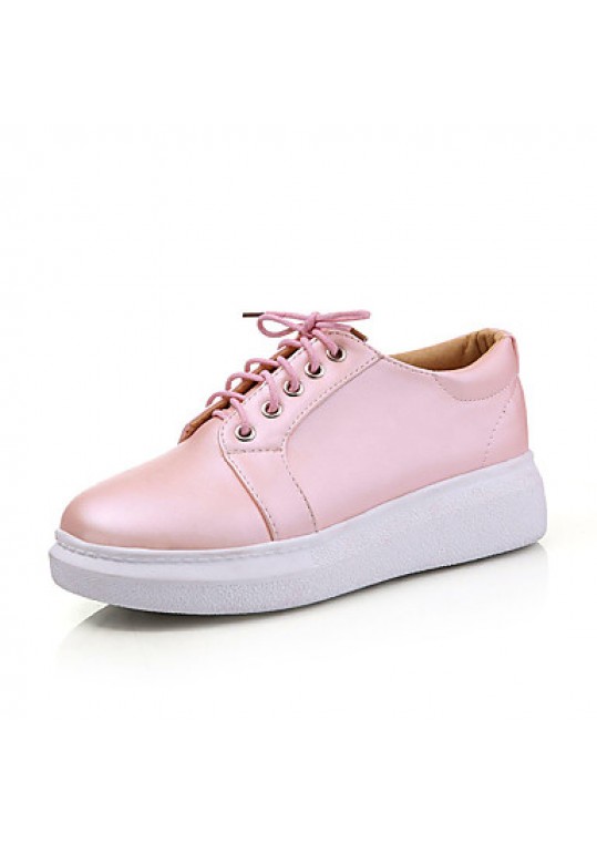 Women's Shoes Platform Comfort / Round Toe Oxfords Athletic / Casual Pink / Silver / Gold