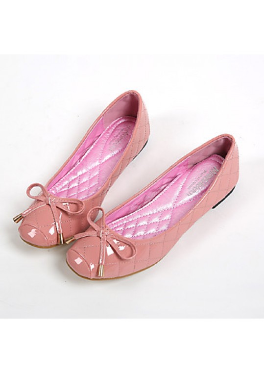 Women's Shoes Leatherette Flat Heel Comfort / Round Toe Flats Casual Pink