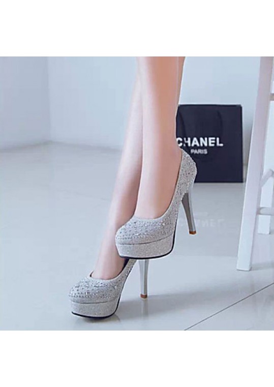 Women's Wedding Shoes Heels / Platform / Round Toe Heels Wedding / Office & Career / Party & Evening / Dress