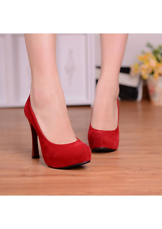 Women's Heels Leatherette Office & Career / Dress / Casual Stiletto Heel Others Black / Blue / Red