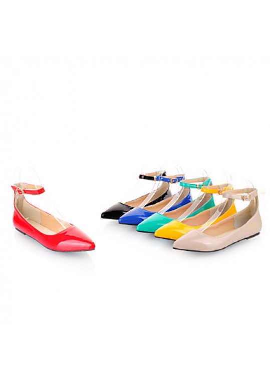 Women's Spring / Summer / Fall Ballerina / Mary Jane Patent Leather Casual Flat Heel Black / Blue / Yellow / Green / Red